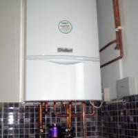 Completed boiler installation